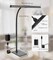 Desk Lamp for Home Office with Base, Eye-Caring Desk Light with Adjustable Gooseneck, 12W USB Adapter Touch Control 5 Dimmable Brightness & Color Tall Lamp for Work, Computer, Study, Task